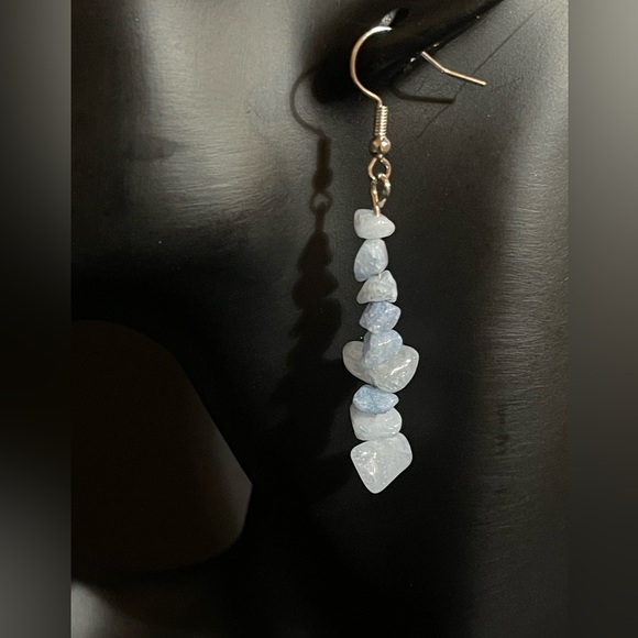 Bracelet And Earrings Set - Aquamarine Natural Healing Stone - Picture 10 of 10